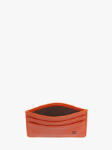 Card Holder Leather Madras Etrier Orange madras EMAD011-vue-porte