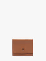 Leather Wallet Madras Etrier Brown madras EMAD097