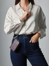 Coin Purse Altesse Leather Etrier Violet altesse EALT096M-vue-porte