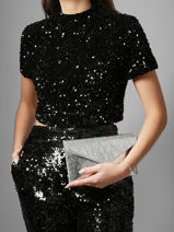 Pochette De Soir�e M Paddock Cuir Etrier Argent paddock TLOS1670-vue-porte